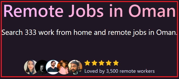 Remote Jobs in Oman