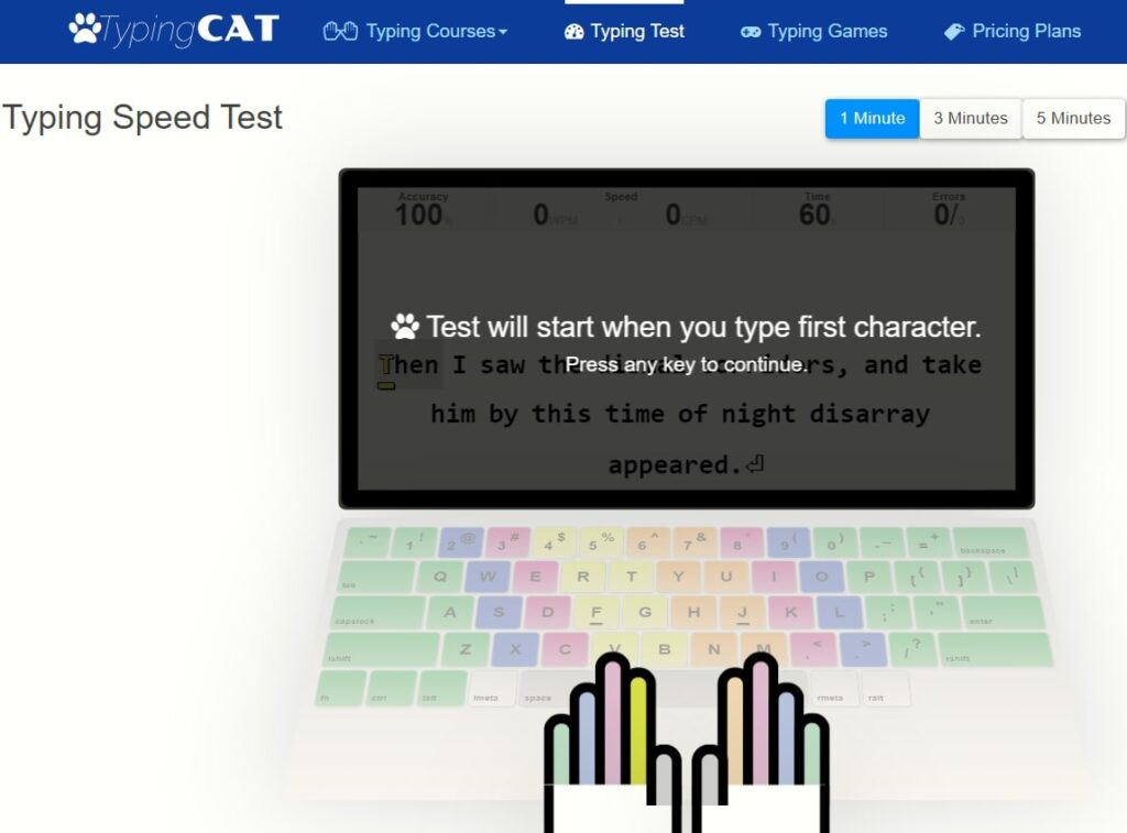 Typing Cat Website 