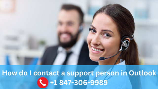 How do I contact a support person in Outlook - Real Web Blog